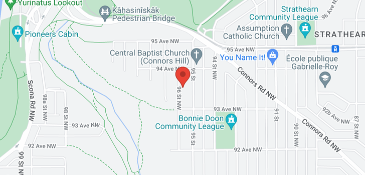 map of 9332 95 ST NW